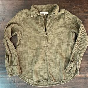 XiRENA 100% Cotton Gauze Collection Blouse USA Made Small